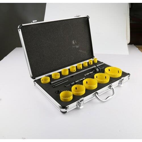 M42 Standard Parts 17PCS Inner Cooler Bimetal Set Reaming Drill Matte Aluminum Box Pipe Metal Hole Punch Sets