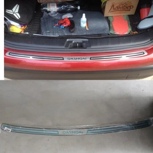 Car styling for Nissan Qashqai J11 2016-2020 Stainless Steel back rear trunk Sill Scuff Plate Protection pedal