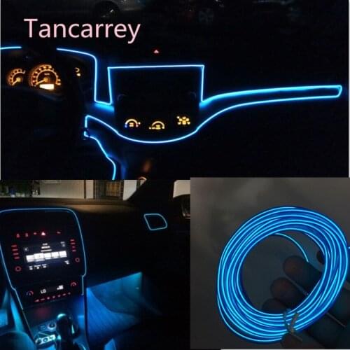 Car Styling Neon Light Interior Decoration Strip Accessories For renault megane 2 3 duster/logan/captur/2016 laguna 2 clio fluen