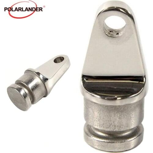 Pipe Rounded Eye End Fits Triangular Inside Marine Boat Top Fitting yacht Hardware 25mm 1Inch