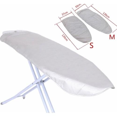 1PCS Universal Silver Coated Padded Ironing Board Cover & 4mm Pad Thick Reflect Heavy Heat Reflective Scorch Resistant M/S