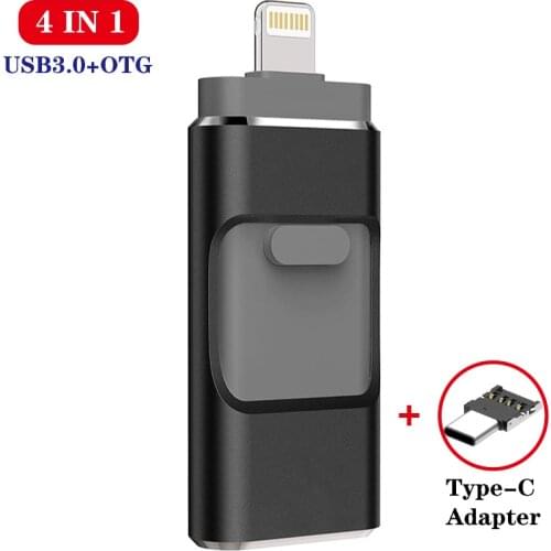 USB Flash Drive For iPhone 12X/8/7/7 Plus/6/6s/5/SE/ipad OTG Pen Drive HD Memory Stick 8GB 16GB 32GB 64GB 128GB Pendrive usb 3.0