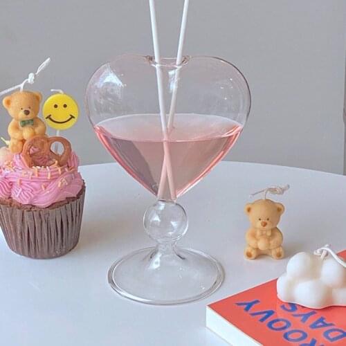 Flower Glass Vase Love Heart Shape Flower Pots Transparent Desktop Terrarium Containers Aromatherapy Bottle for Bedroom Decor