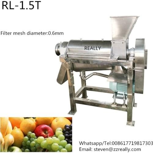 1.5T/h screw juice making machine spiral juice extractor apple vegetable maker machine juice maker fruit extractors