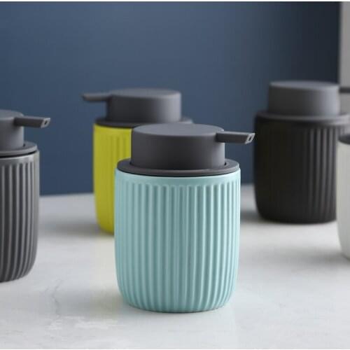 NEWYEARNEW Fashion 320ML Ceramic Hand Washing Liquid Bottle Hotel Soap Dispenser Emulsion Bathroom Accessories Home Decoration