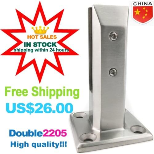 YL Free Shipping Double 2205 Hot sales frameless glass railing swimming pool fence stainless spigot