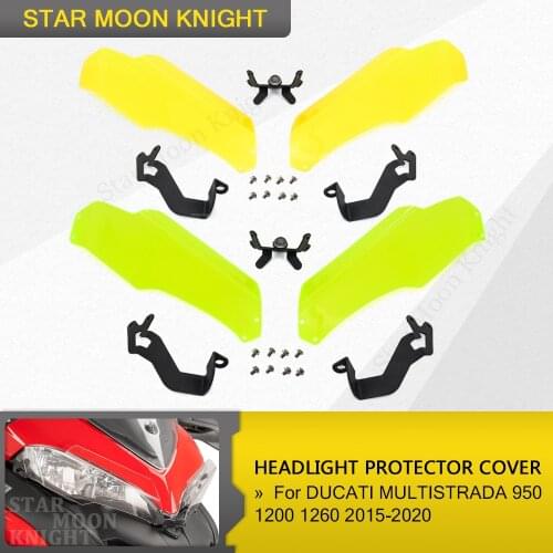 Model Motorcycle Headlight Protector Guard Grille Cover For DUCATI MULTISTRADA 950 1200 1260 All HEADLIGHT PROTECTION 2015-2020