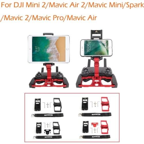 For Phone/CrystalSky Remote Control Tablet Clip Aluminium Holder for DJI Mini2/Mavic Air 2//Mavic Mini Monitors Accessories