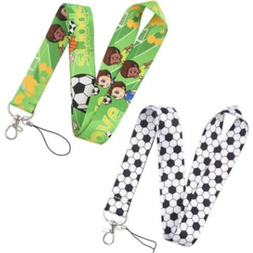1PC Football Soccer Neck Strap For Key ID Card Cell Phone Lanyard