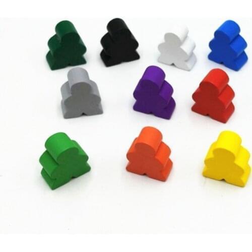 10Pieces Big Size Wooden Humanoid Chess Pieces For Board Game Accessories 20*23*10mm