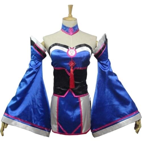 2019 OW The Nine-Tailed Fox Ahri D.VA Custom Size Uniforms Cosplay Costume Ahri Cosplay Dress With Ears And Socks