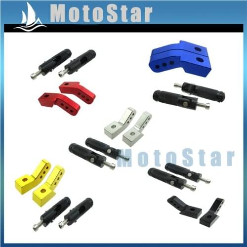 CNC Aluminum Foldable FootPeg Foot Rest Extender Riser Bracket For Motorcycle Pit Dirt Bike