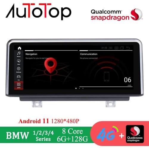 AUTOTOP 8.8" 6G+128G Android 11 Car Autoradio GPS Navigation For BMW 1/2/3/4 Series F20 F30 F22 F45 EVO System Multimedia Player