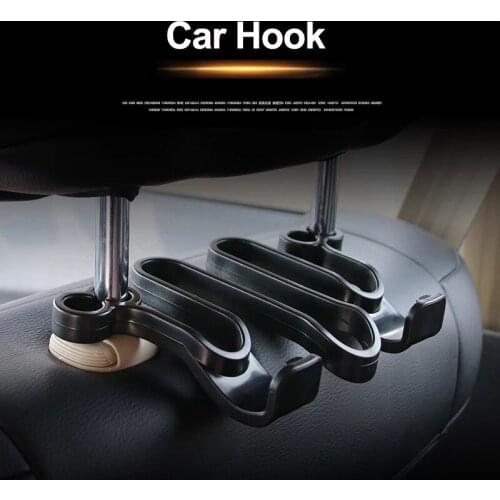 Car Accessories Back Seat Hooks Headrest Hanger Auto Bag Hook Clips Interior Accessories Vehicle Hanger Organizer Automotivo