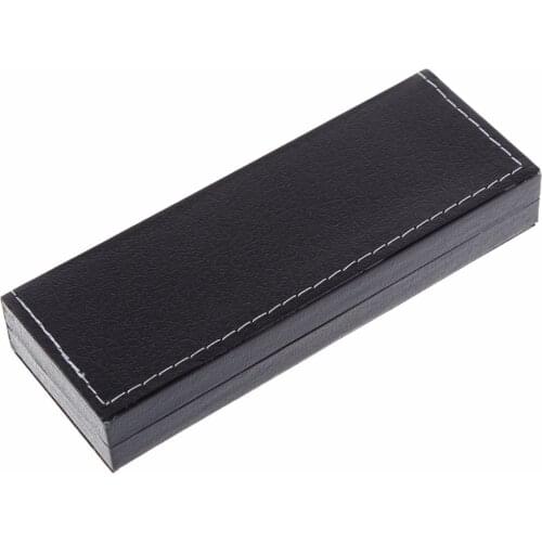 Black Pencil Case Student Stationery Luxury Pen Box Waterproof Pu Leather Pencil Box School Office Supplies Gift for Kid C26