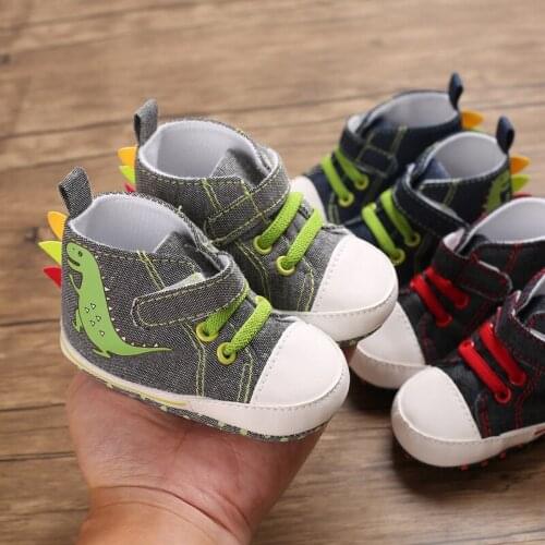 Baby Shoes Boy Girl Star Cartoon Sneaker Cotton Soft Anti-Slip Sole Newborn Infant Toddler Casual Canvas