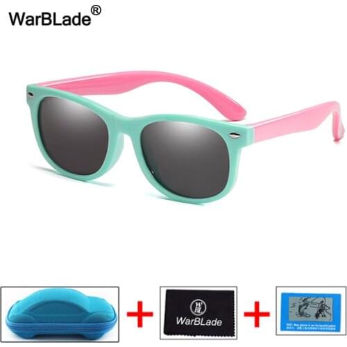 Kids Children Polarized Sunglasses Boys Girl Baby Unbreakable Silicone Safety Sun Glasses UV400 Eyewear Child Oculos with Boxes