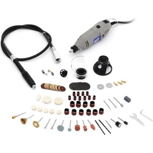 JD3323C 220V 150W Variable Speed Electric Grinder with 91pcs Accessories Mini Rotary Tool Drill