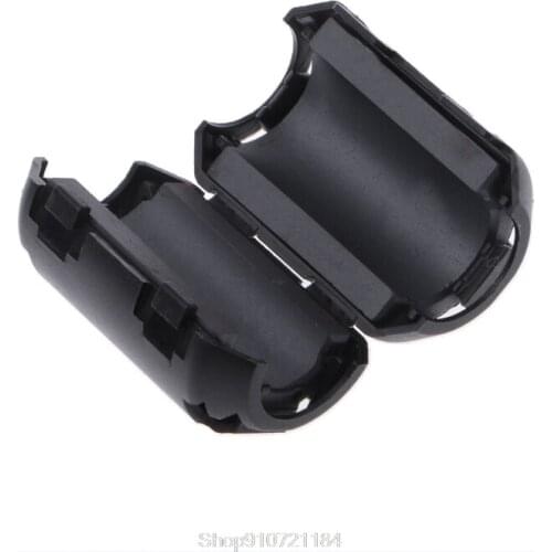 Clip-on Ferrite Ring Core RFI EMI Noise Suppressor Cable Clip For 7/9/13mm Cable O30 20 Dropshipping