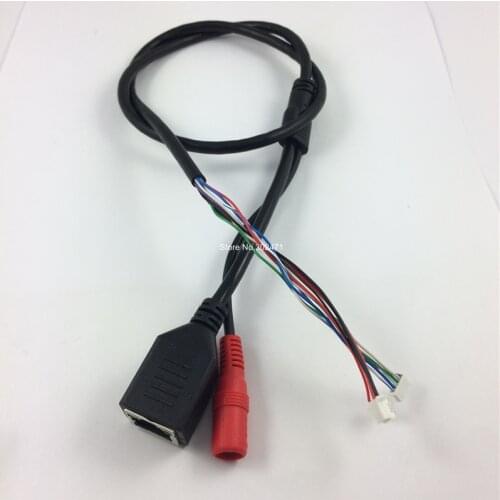 LAN cable for CCTV IP camera board module, IPcamera tail cable,Single status LED,RJ45 female connectors with Terminlas