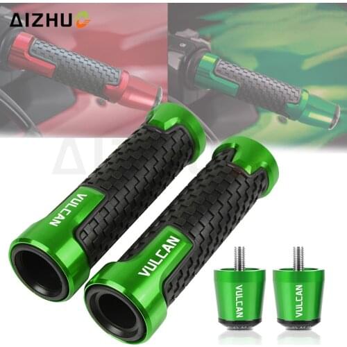 Motorcycle 7/8" 22MM Handlebar Hand Grips FOR KAWASAKI VULCAN S650 VULCANS 2015 2016 2017 2018 2019 2020 Handle Bar End Cap Plug
