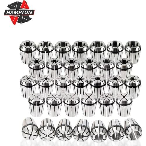 ER8 ER16 ER20 ER25 ER32 ER40 Spring Collet Chuck Set 9-24pcs High Precision for CNC Milling Tool Holder Engraving Machine Motor