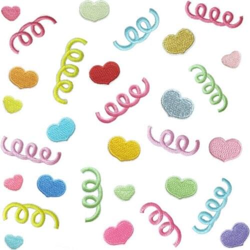 2021 New Embroidery Patches Color Clothing Accessories Patch DIY Journal Book Self-Adhesive Cloth Sticker Iron on Patches Hot