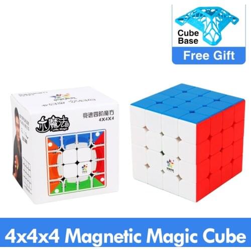 New Original Yuxin little Magic 4x4x4 M Magnetic Cube 60mm Professional Zhisheng 4x4 Cubing Speed Twist Educational Toys for kid