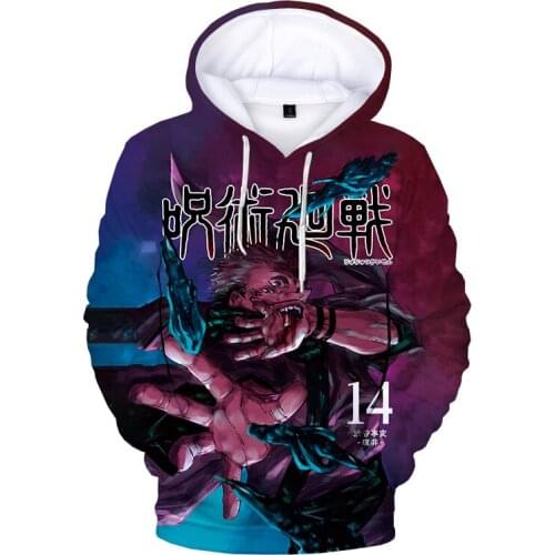 New Japanese Anime Jujutsu Kaisen Hoodies Boys/girls Fashion Long Sleeves Children Tops Jujutsu Kaisen Clothes Kids Kids Clothes