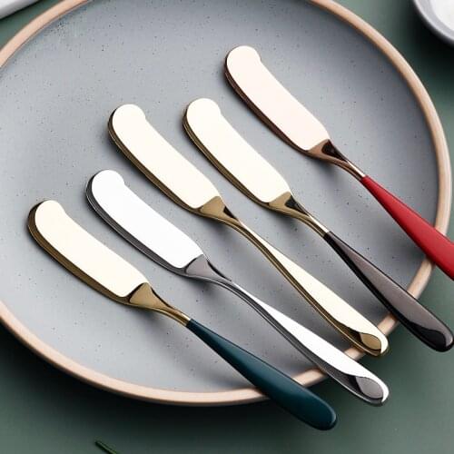 Stainless Steel Cheese Dessert Jam Spreaders Butter Knife Westen Cutlery Breakfast Tool Tableware Kitchen Restaurant Supplies
