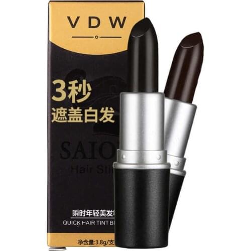 Black/Brown One-Time Hair dye Instant Gray Root Coverage Hair Color Modify Cream Stick Temporary Cover Up White Hair Colour Dye