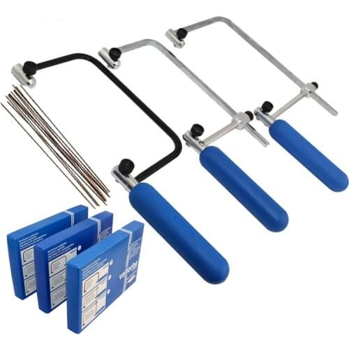 Professional Adjustable Saw Bow with 12 Piece Saw Blade Jewelry Saw Frame DIY Making Tool Saw Hand Tools