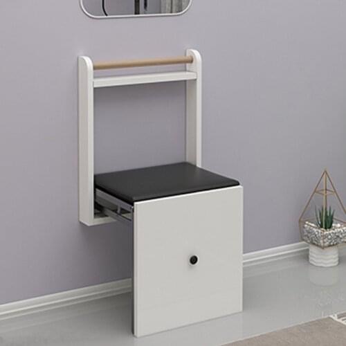 Folding shoes changing stool hanging wall stool invisible entrance porch entrance aisle wall cushion chair wearing shoes stool