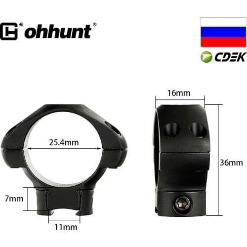 SHIP FROM Russia ohhunt 25.4mm & 30mm Diameter Steel Low Medium High Profile Dovetail&Picatinny riflescope Rings Mount