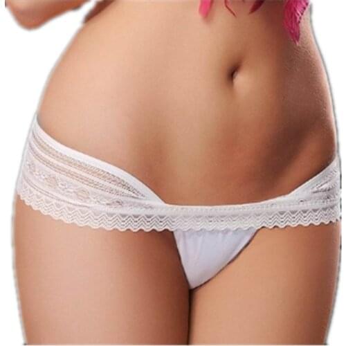 Comeondear Lace Womens Underwear Lingerie Sexy Stringi Damskie Plus Size Panties Low Waist Hollow Out Intimo Donna Tanga DY28