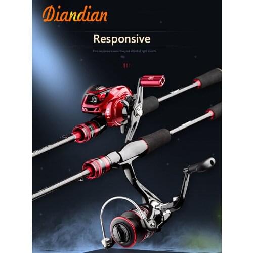 Ultra-light fishing rod 1.68-2.7m L/M/MH and 7.2:1 gear ratio fishing reel fishing combination