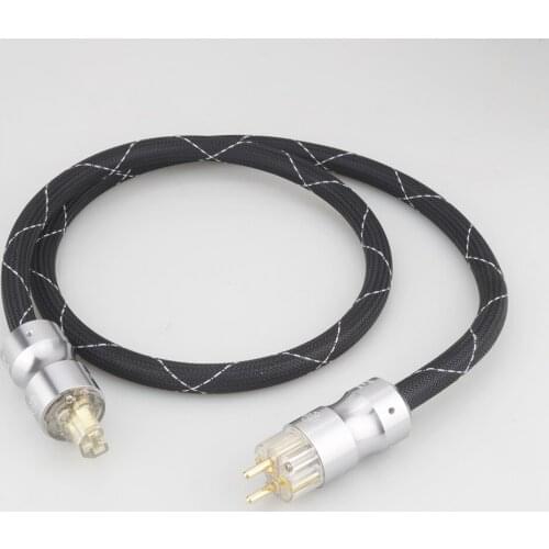 High Quality Audiocrast 10AWG Power Cable Cord P101 Schuko Mains Power Cord Audiophile HIFI EU Gold Plated Plug
