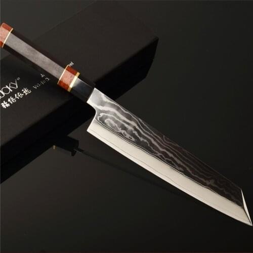 9.5inch Kitchen Knife Japanese VG10 Damascus Steel Professional Sushi Sashimi Filleting Kiritsuke Knives with Ebony Handle 2.1
