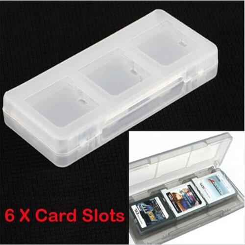 6in1 Clear Protective Hard Plastic Storage Box Case Holder for Nintendo NDS 2DS NDSL NDSI New 3DS LL/XL 3DSXL 3DSLL Game Cards