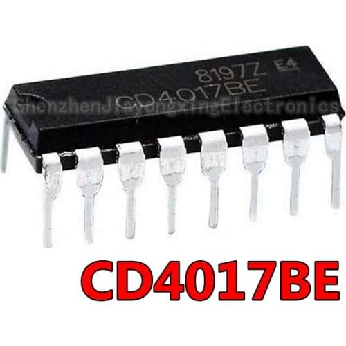 10pcs/lot CD4017BE CD4017B CD4017 DIP-16 In Stock