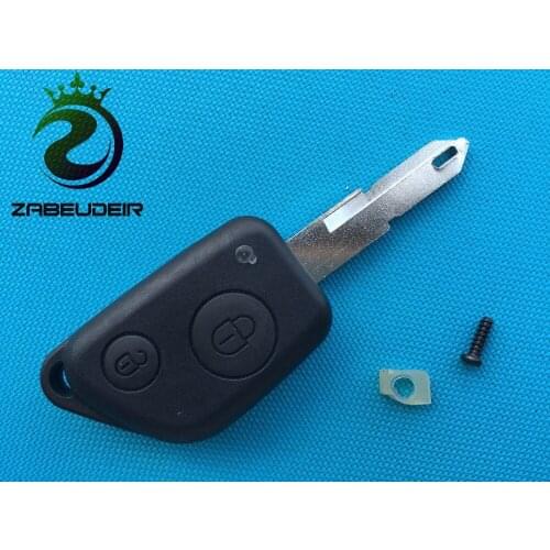 10Pcs/Lot Of New Replacement Key Shell For Peugeot 2 Button Remote Blank Case With Uncut Blade No Logo Car Accessoies Auto Parts