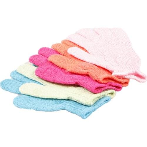 High Quality 2Pcs Color Random Nylon Gloves Body Scrubs Shower Gels Sea Salts Multi-Purpose Gloves