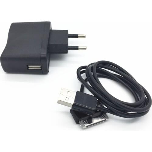 30PIN Usb Wall Charger Data Black Cable for Samsung Galaxy Tab SGH-1987 SCH-1800 SPH-P100 SGH-T849,7.0 Plus,Tab 7.7