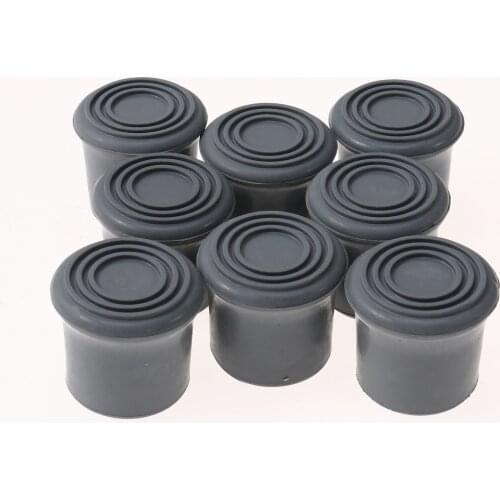 8Pcs Rubber Anti Slip Legs Covers Chair Tube Plugs Protection End Caps Table Furniture Legs Protectors Non-Skid Shock Feet Pads