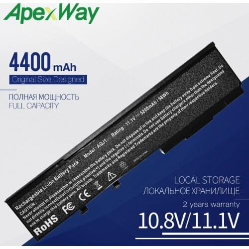 Apexway 4400 mAh Laptop Battery for Acer Aspire 2420 2920 3620 5590 for Extensa 3100 4120 For fravelMate 2420 2440 BTP-AQJ1 ARJ1
