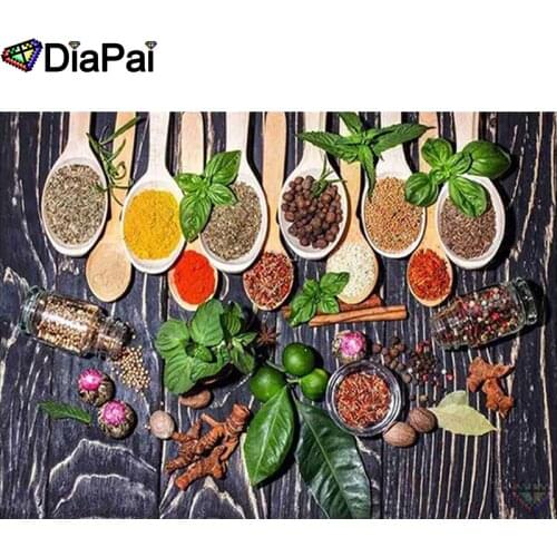 DIAPAI 5D Diamond Embroidery Needlework Kit "Kitchen spice scene" Diy Diamond Painting Cross Stitch Home Decoration Gift A26665
