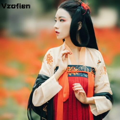 Ancient Chinese Costume Fairy Hanfu Dress Women Elegant Traditional Chinese Tang Suit Girl Noble Princess Costume Folk Dance