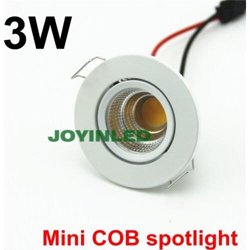 Free shipping 3W 5W COB chip Recessed Ceiling Mini LED Lights white led downlighters