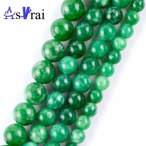 6mm-12mm Green Kosmochlor Jades Round Beads For Jewelry Making Natural Stone Beads Accessories Diy Women Bracelets Necklaces 15"