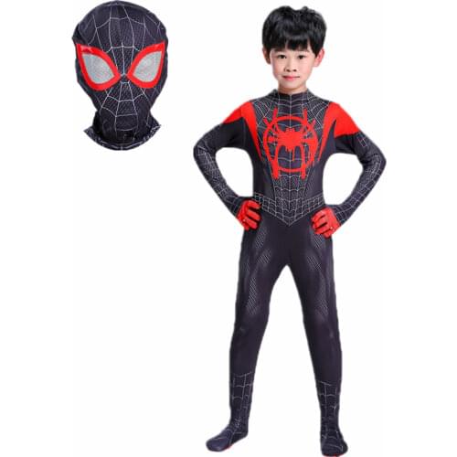 Childrens Cosplay Avengers Superhero Spiderman Costume Split Clothes Halloween Christmas Eve Performance Combination Costume